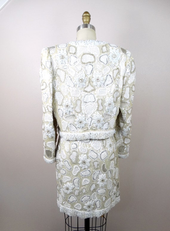 RARE Crystal Couture Rhinestone Mini Dress and Bo… - image 9