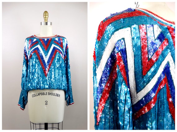 sequin 70s top