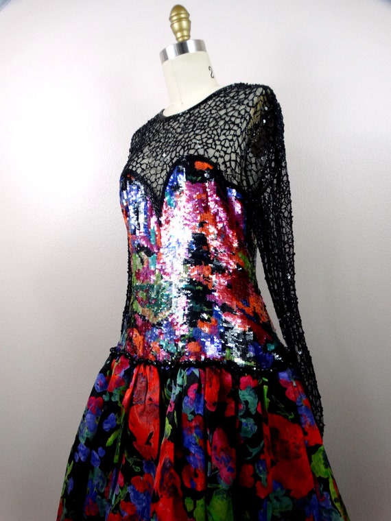 Naeem Khan Beaded Haute Couture Ballgown // Vinta… - image 2