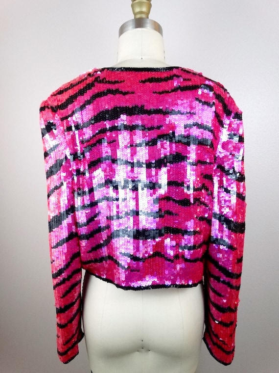 Pink sequin bolero sale