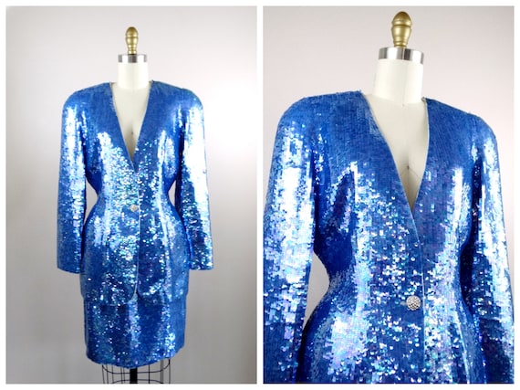 royal blue sequin jacket
