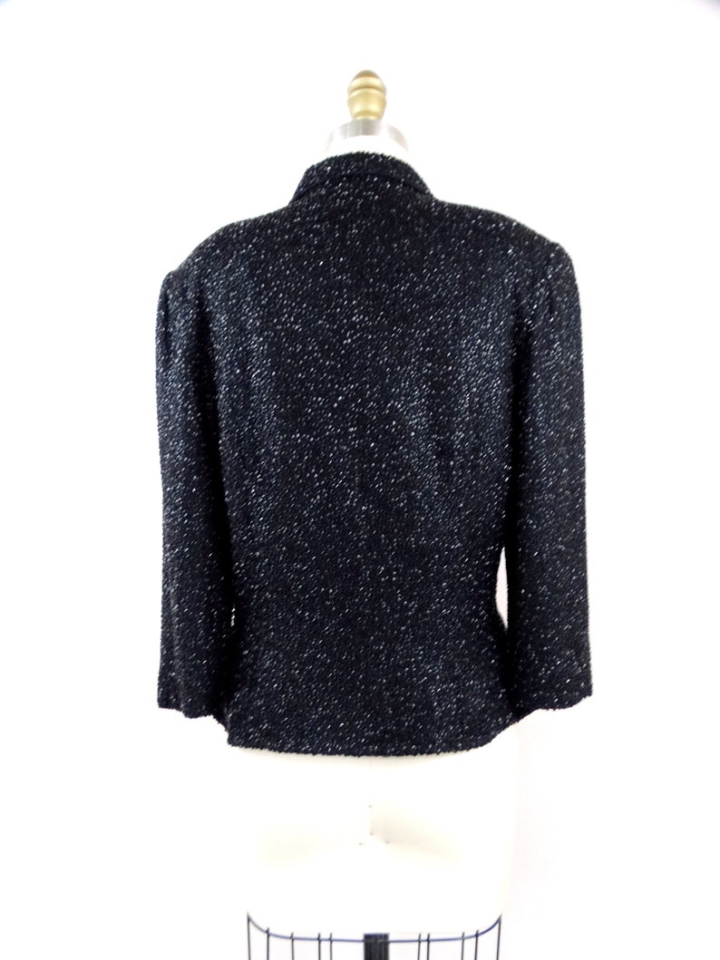 Heavy Beaded Top Jacket by Cache Heavily Embellished Fully Beaded Top and Matching Jacket SM