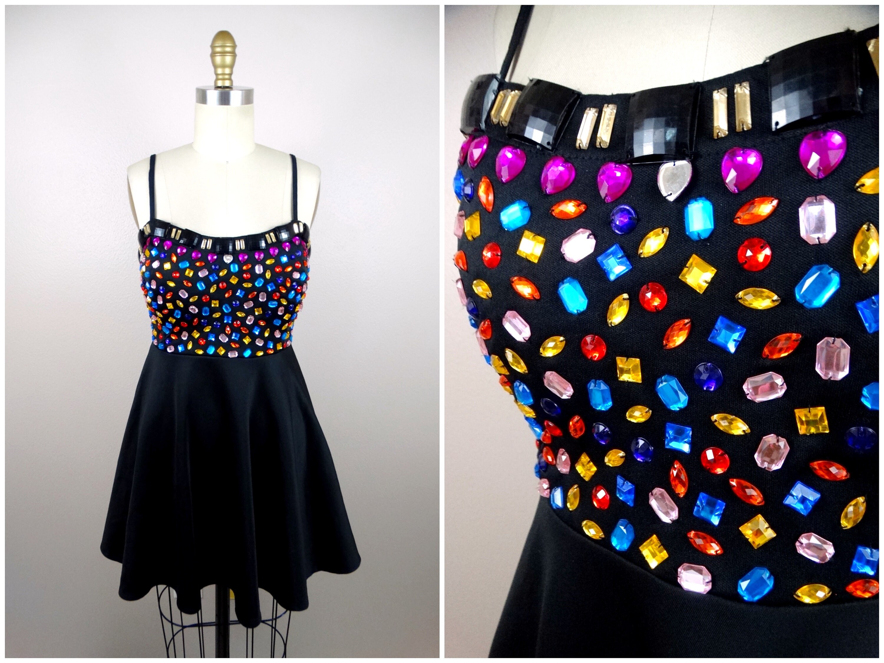Lumignon ルミニョン Bijou grid ribbon dress S il_fullxfull.5519811322_n48h.jpg