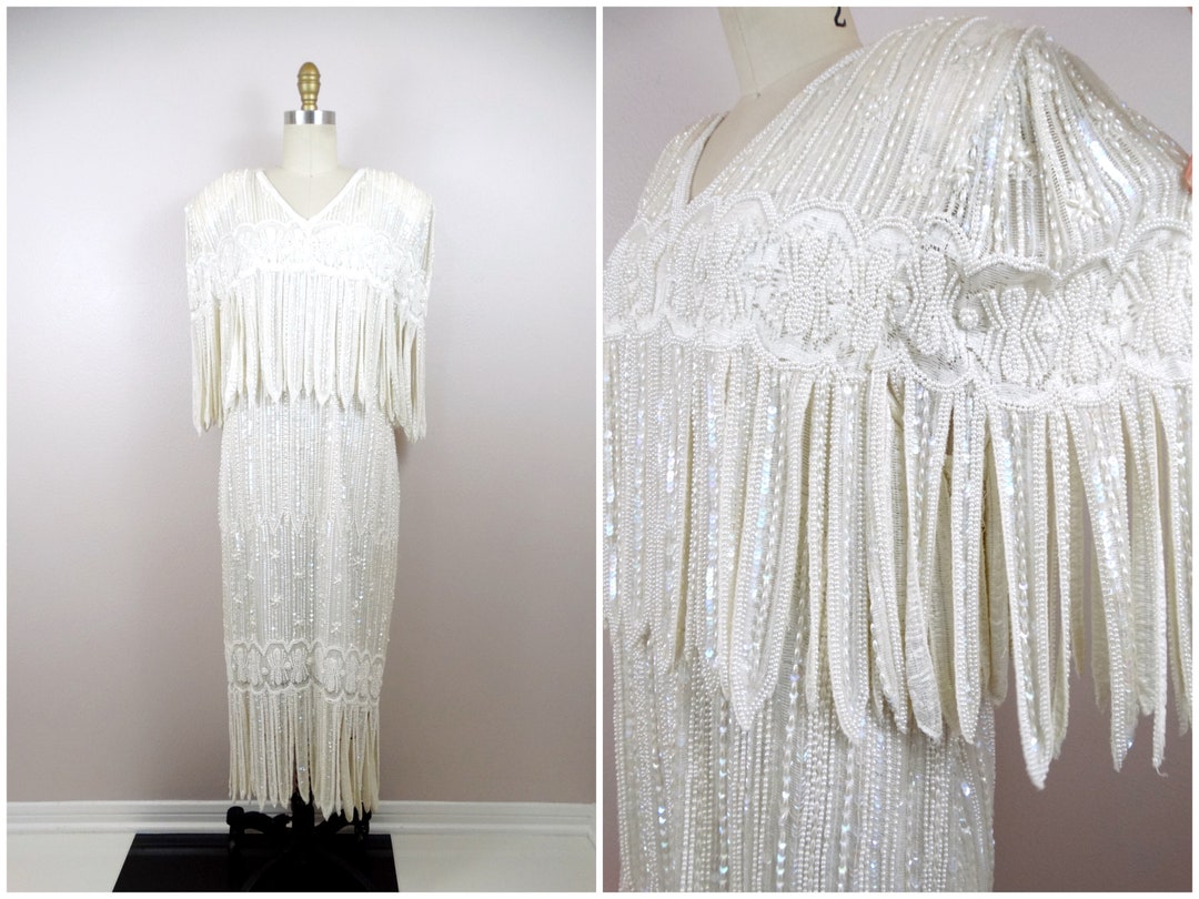 Lace Dress w/ Thick Pearl Trim main image 1