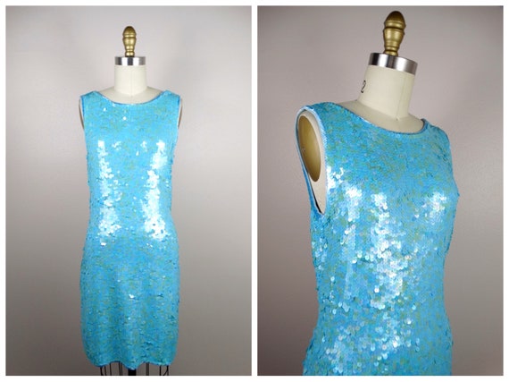 Baby blue embellished best sale dress