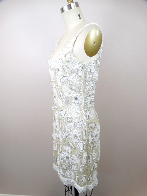 RARE Crystal Couture Rhinestone Mini Dress and Bo… - image 7