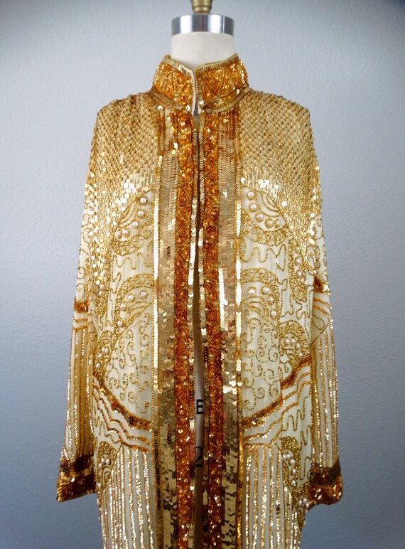 Long Coat with Sequins