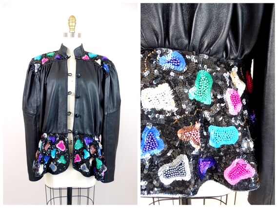 Sequin peplum clearance jacket