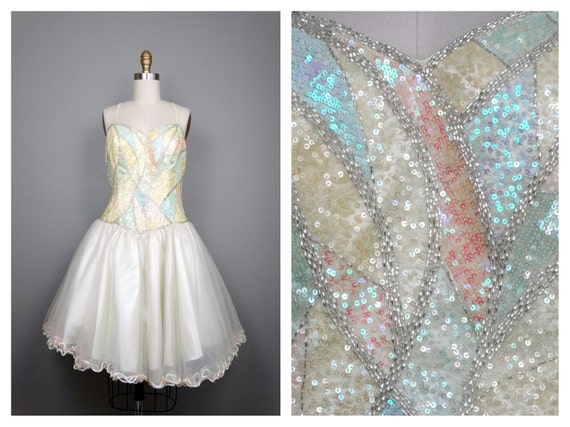 Dreamy Couture Sequined Birthday Princess Dress //