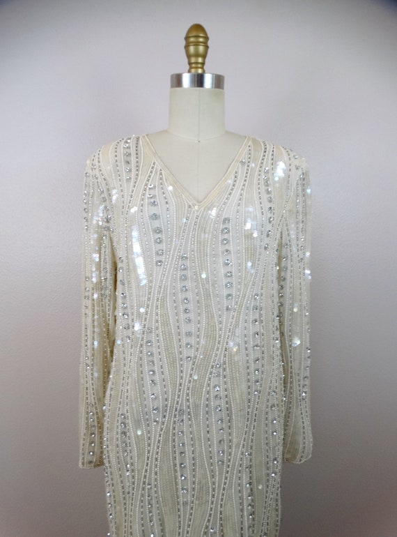 Shimmering Elegance: The Iridescent Sequined Gown for Captivating Occasions