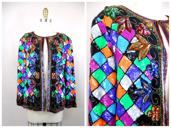 Colorful sequin shop jacket