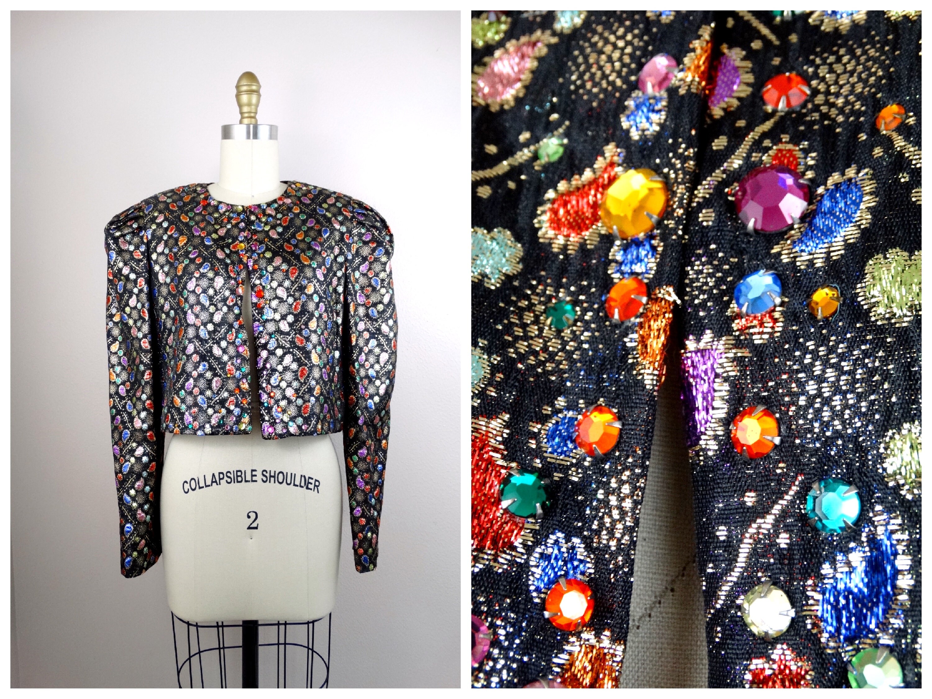 colorful rhinestone jacket