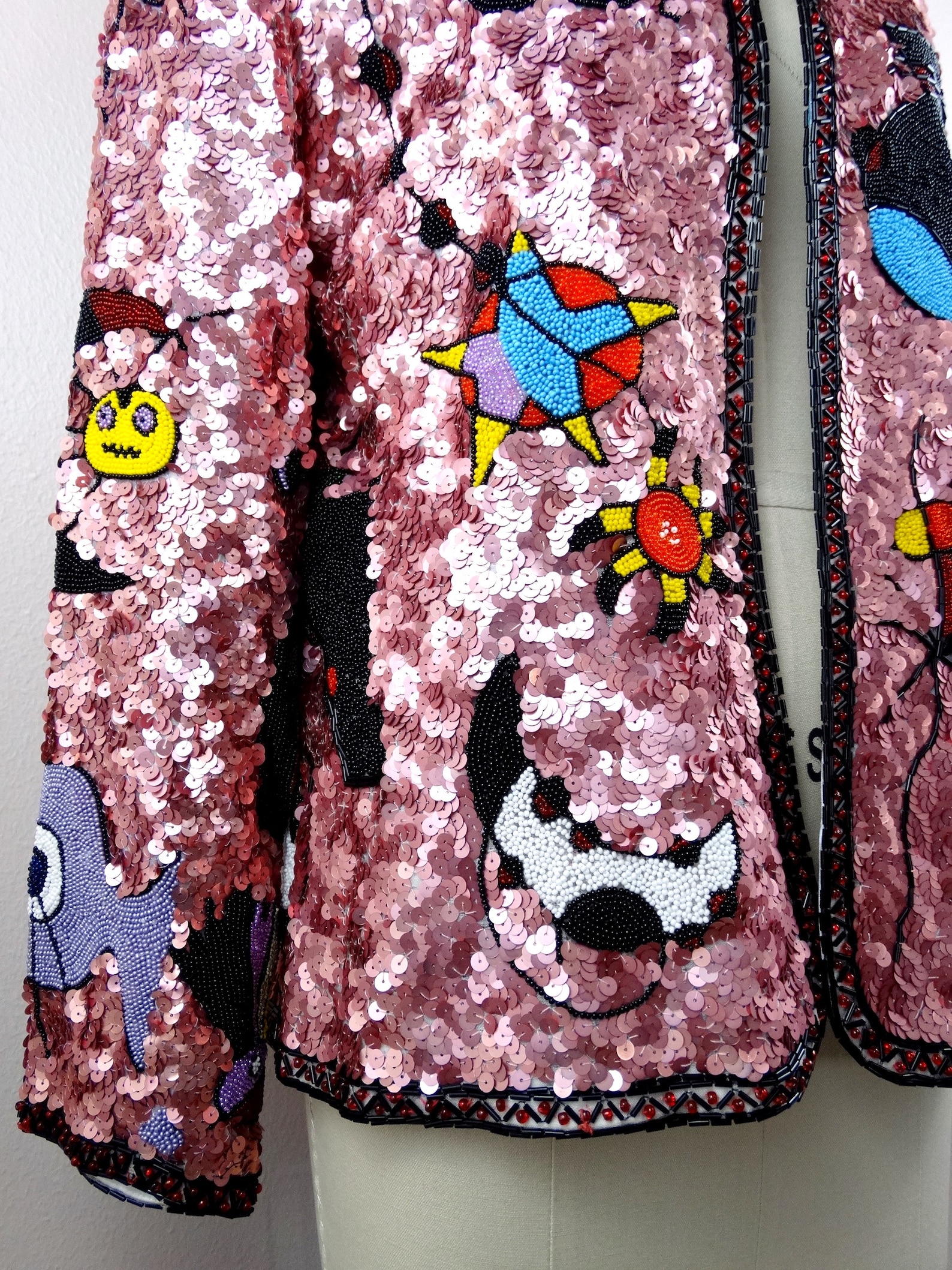 HEAVILY Beaded Sequined Jacket // Retro Sequin Embellished Etsy