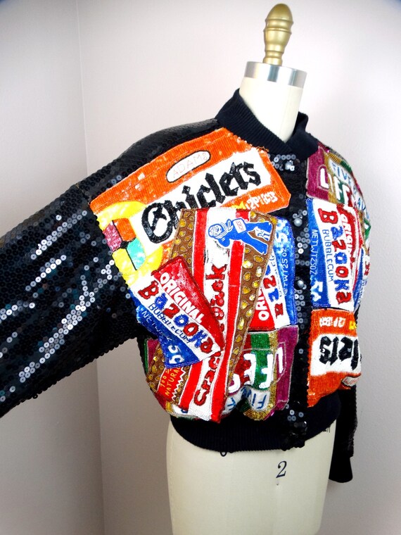 Colorful Candy Pattern Print Men's Bomber Jacket