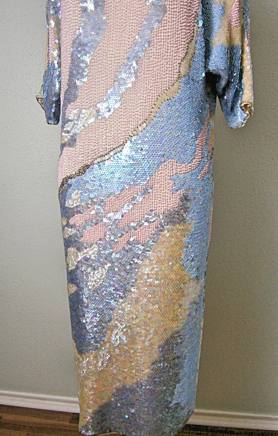 Iridescent Sequin Dress // Pastel Spring Wedding … - image 3