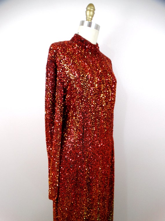 Naeem Khan Ombré Beaded Sequin Gown // Vintage Co… - image 5