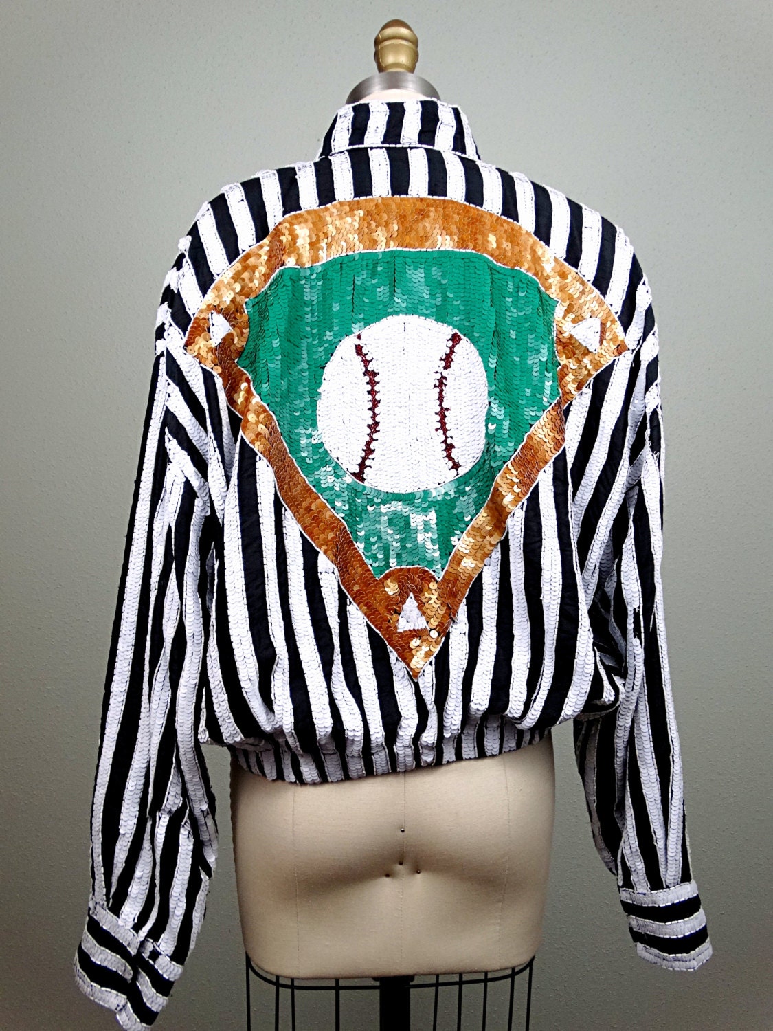 Sequin baseball jacket sale