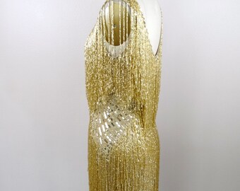 slim fit dress slacks Solid Gold Maxi Dress main image 1