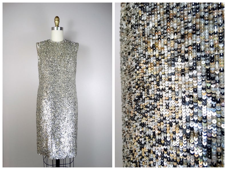 60s sequin dress