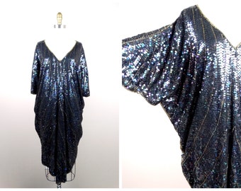 Sequin Caftan Dress | Etsy