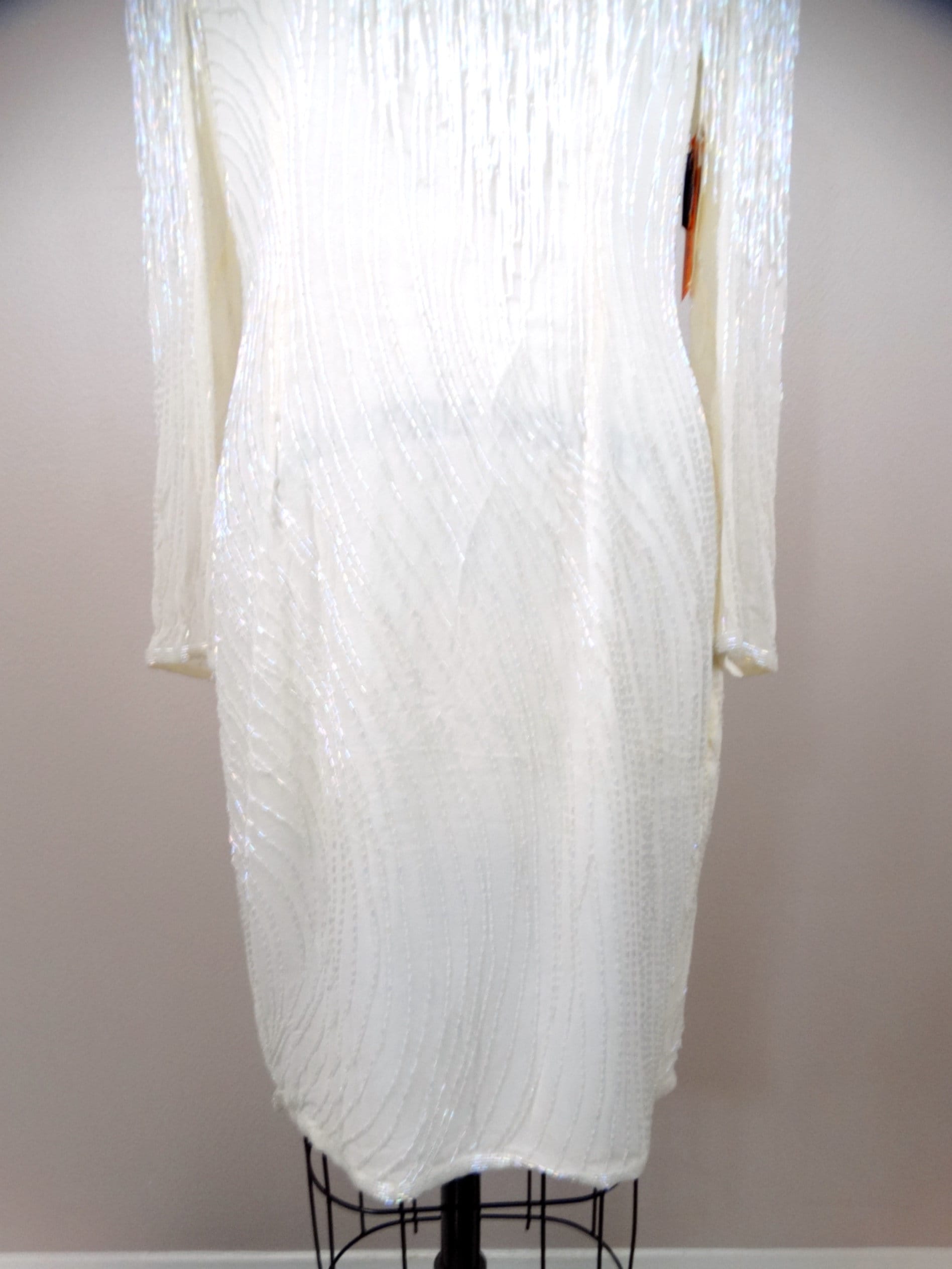 VTG Glass Beaded Fringe Dress / Heavily Embellished Iridescent Sparkly  Short Wedding Dress - Etsy