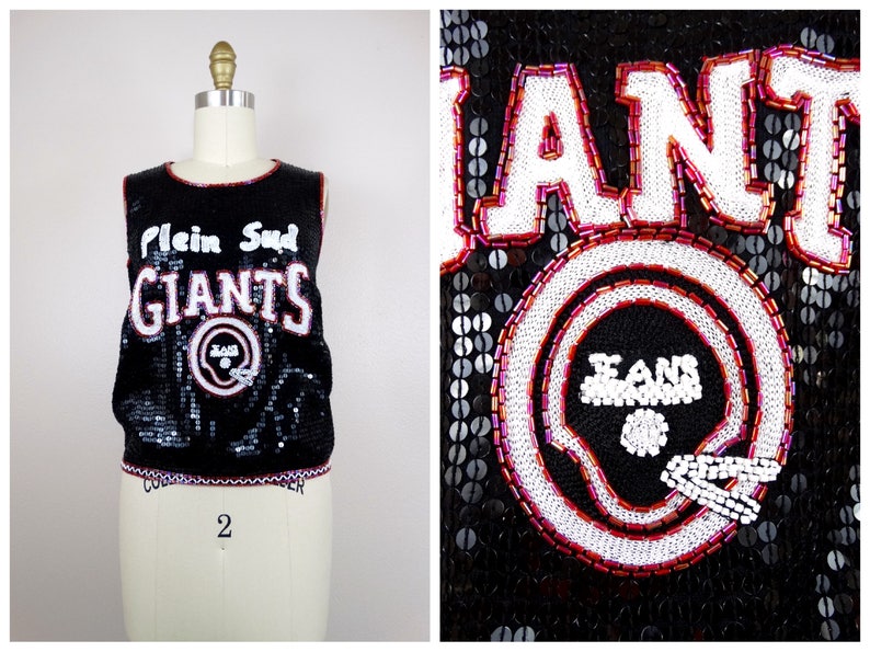 sequin football jersey