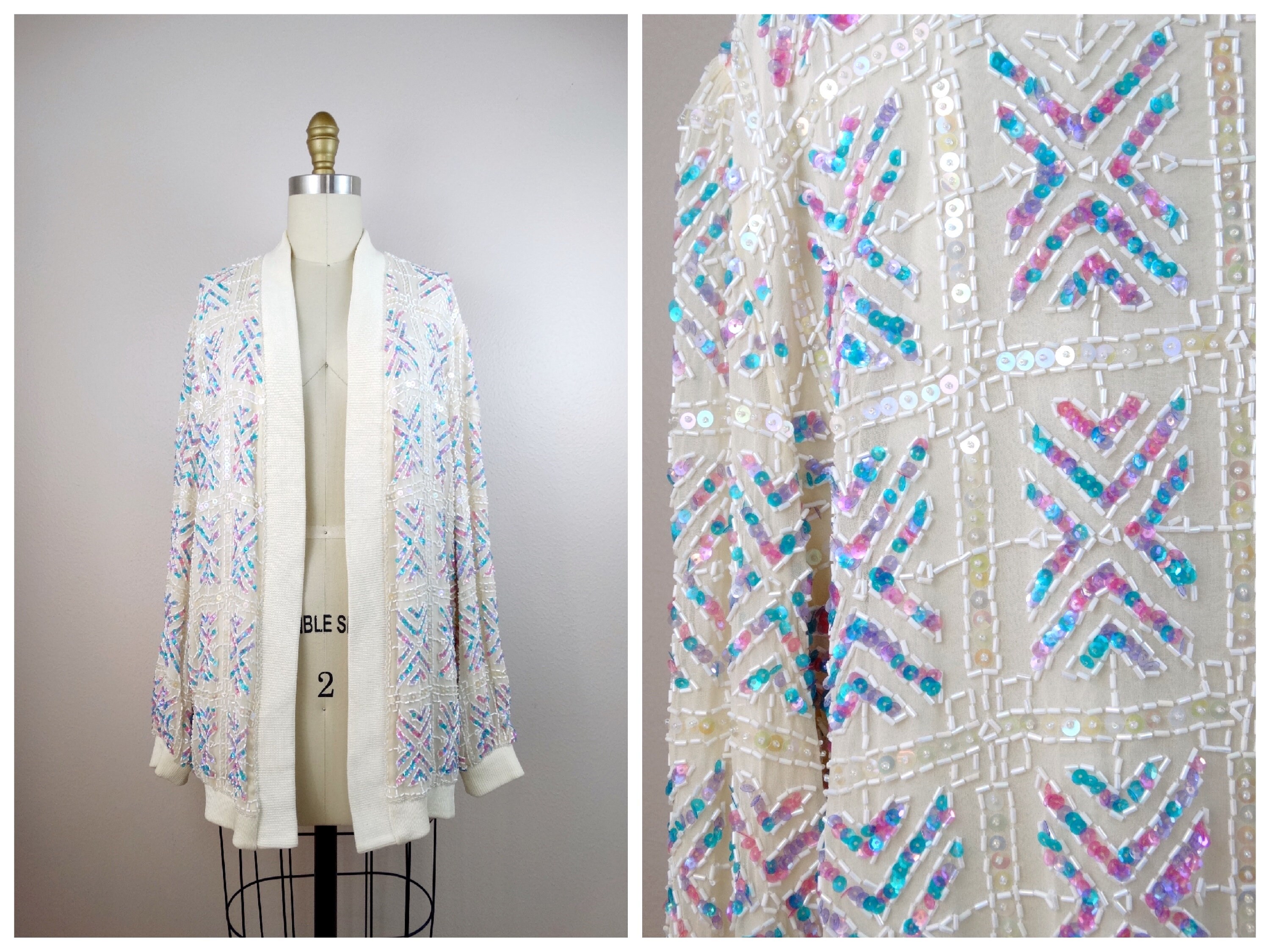 beaded bomber jacket