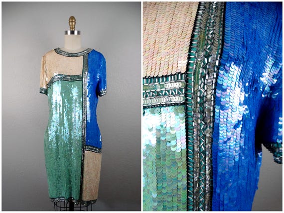 blue and green mesh dress Mommy & Mini Dresses - Pink Mini LARGE main image 0