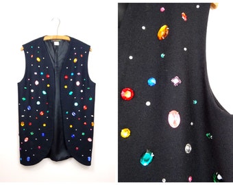 Denim Jewel Vest