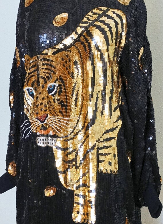 gold tiger dress Gold Hologram Tiger Print Latin - Rhythm Dress