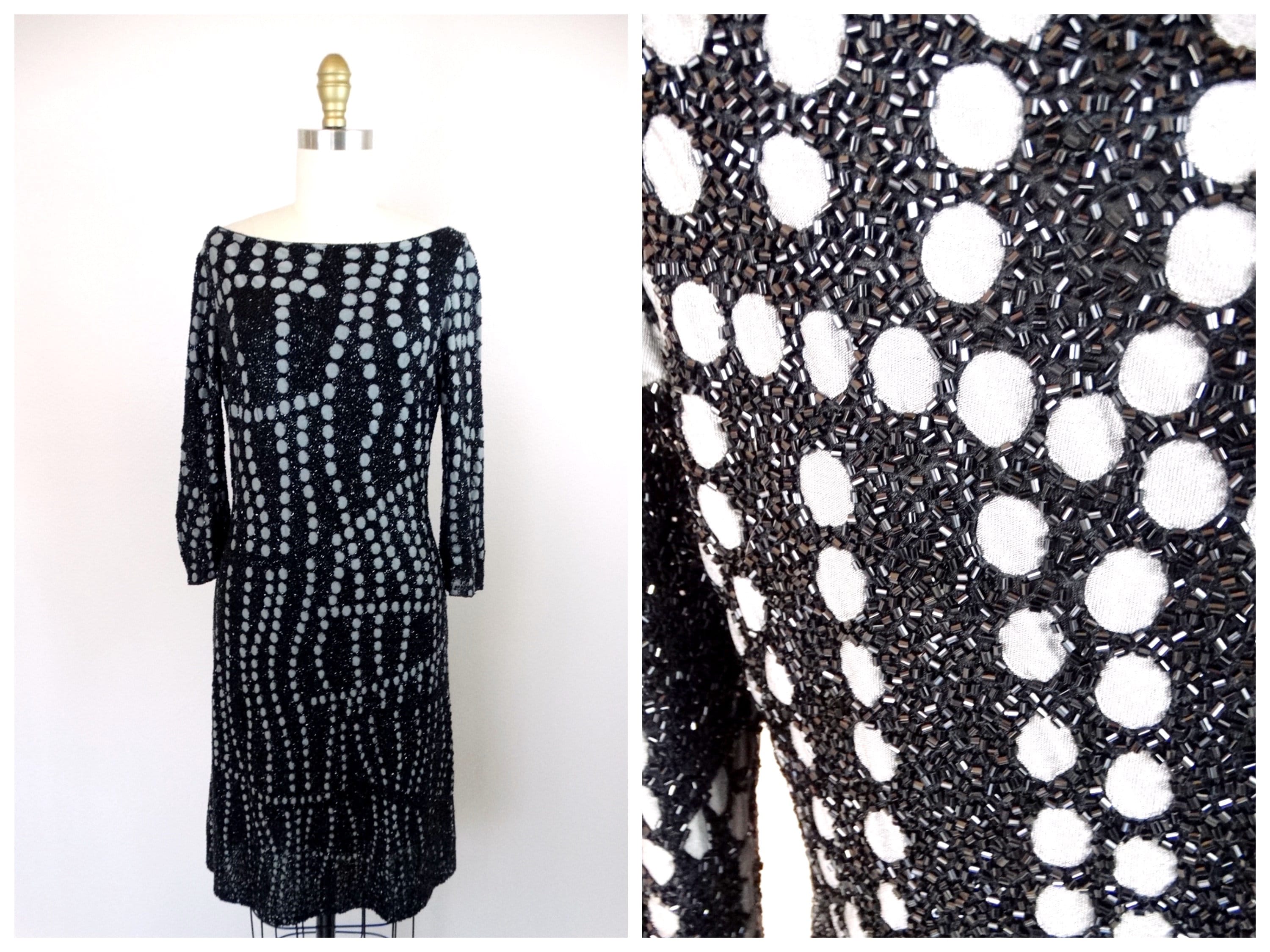 Naeem Khan Beaded Dress/Heavily Embellished Designer