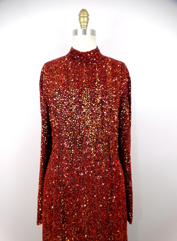 Naeem Khan Ombré Beaded Sequin Gown // Vintage Co… - image 2