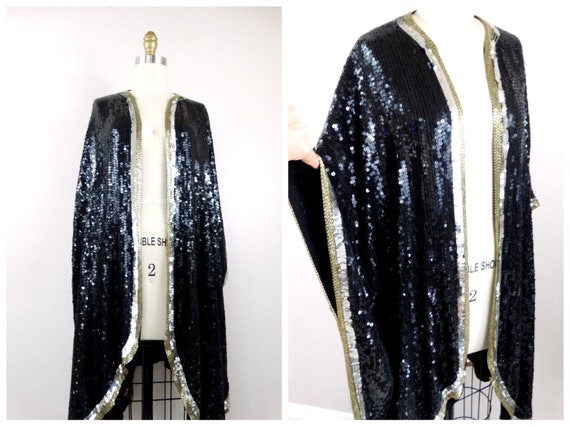 O/S Beaded Sequin Shrug Cover // Fully Sequined Be