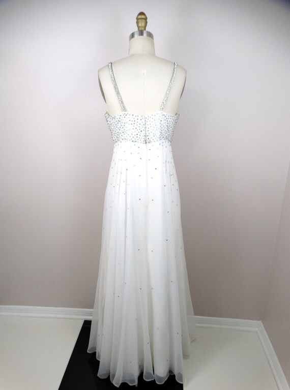 Vintage Wedding Dress With Crystal Beading Glam