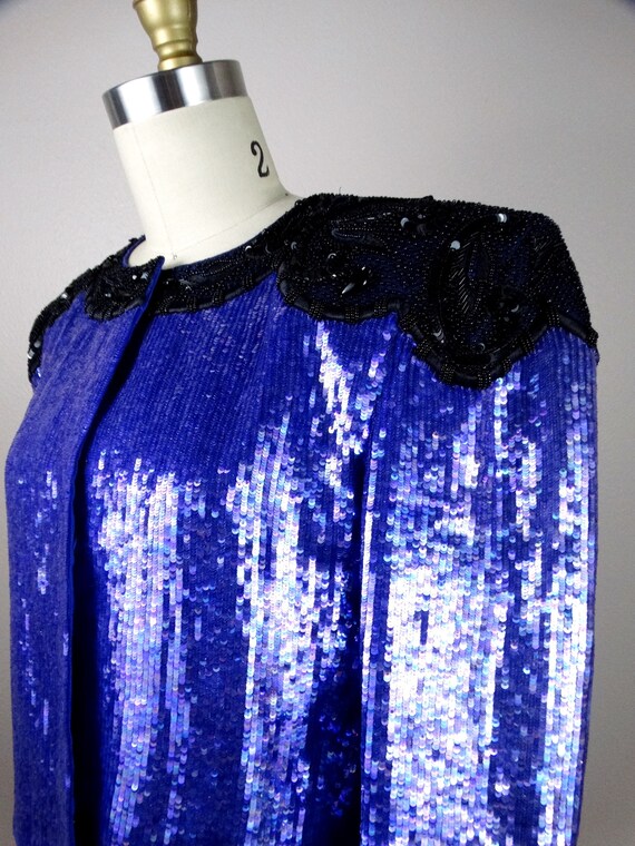 Carolina Herrera Sequined Bolero / Vintage Coutur… - image 7