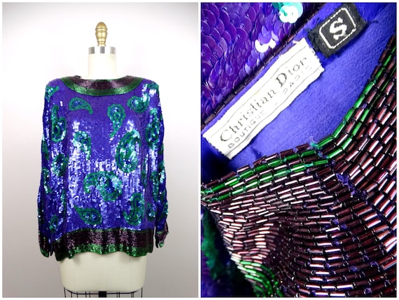 designer sequin tops
