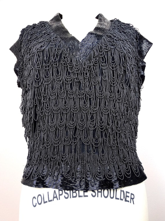 50s Beaded Loop Fringe Top by Bruce Arnold // 195… - image 2