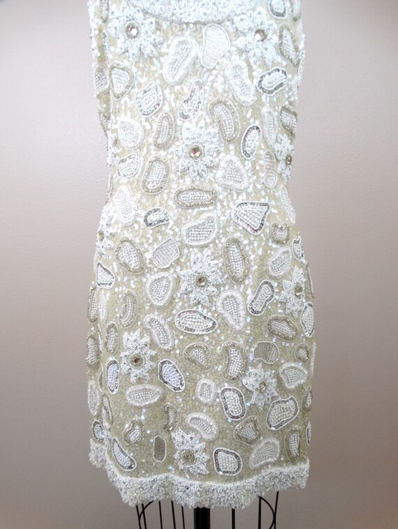 RARE Crystal Couture Rhinestone Mini Dress and Bo… - image 3
