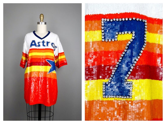 women's astros rainbow jersey