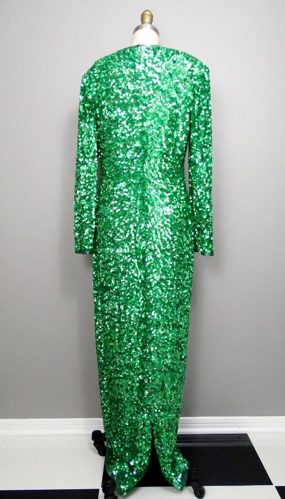 80s 90s Couture Vintage Sequin Gown by Philippe A… - image 5