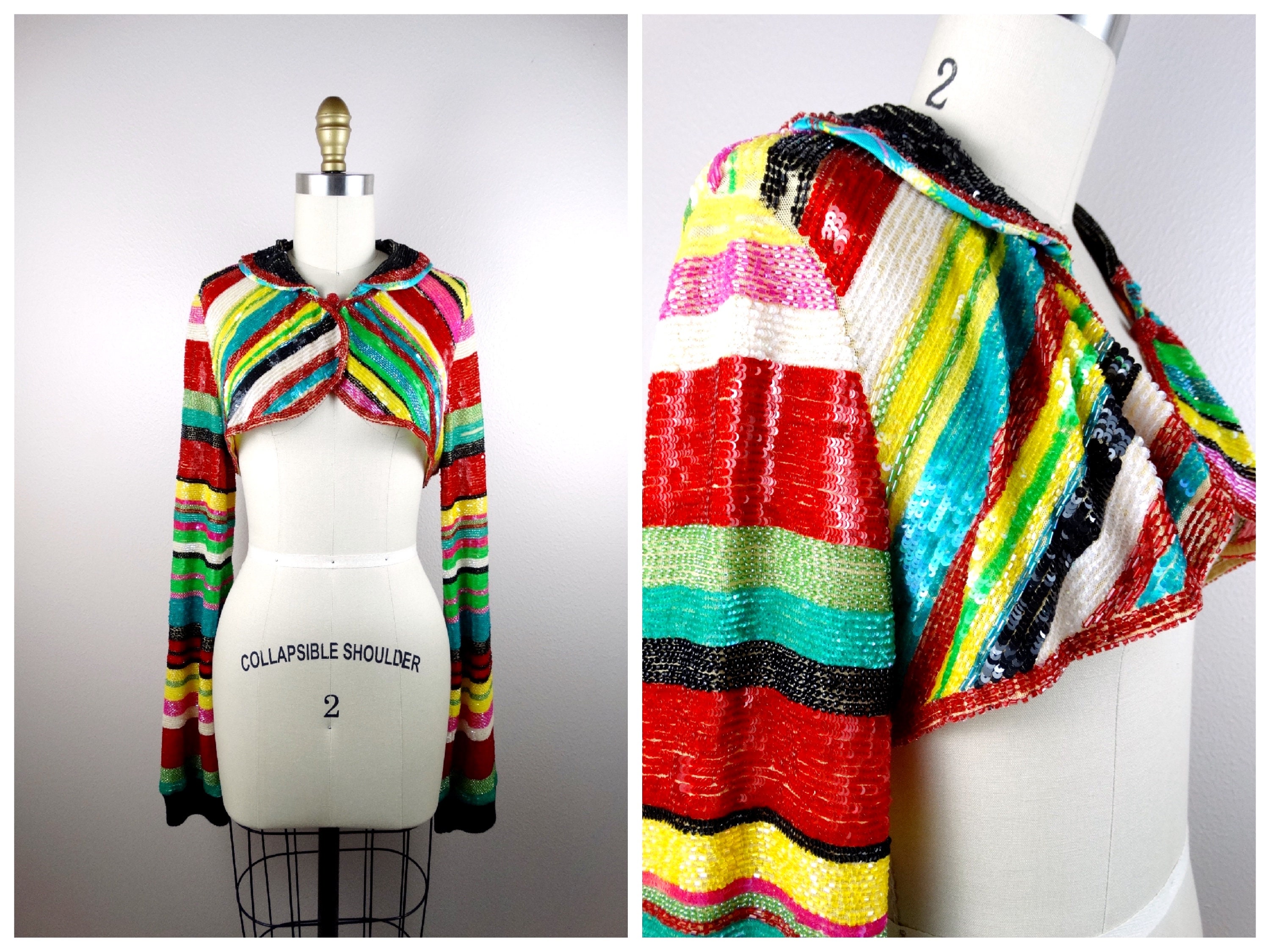 striped sequin jacket