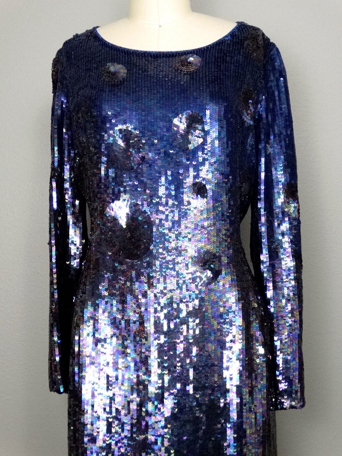 Vintage Saks Fifth Ave Sequin Cocktail Dress, Navy Blue Ombre Mini - Etsy Vintage Saks Fifth Ave Sequin Cocktail Dress, Navy Blue Ombre Mini - Etsy