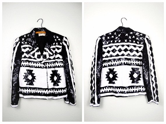 black and white sequin jacket