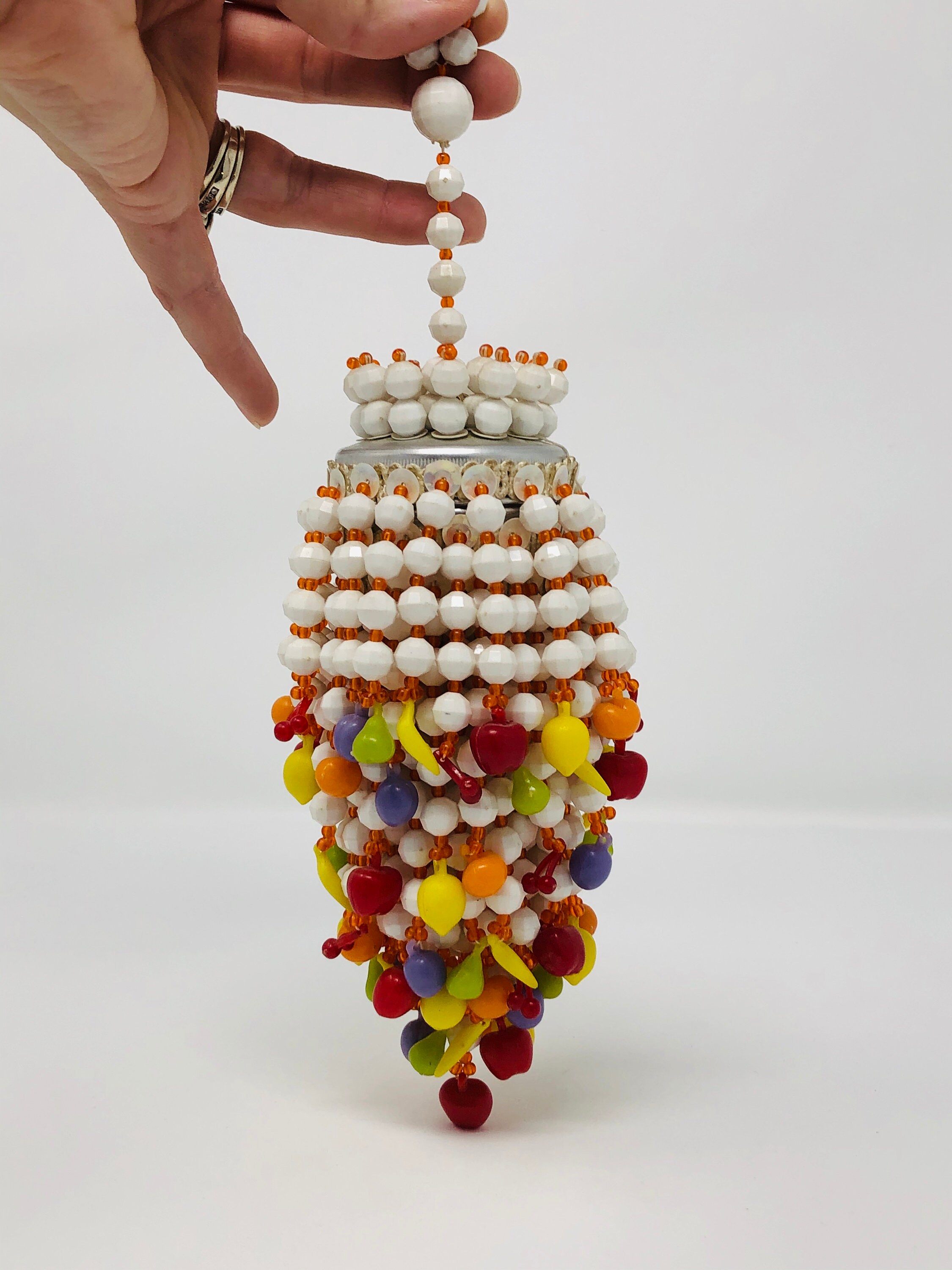 【完売品】Ameri vintage L BALL BEADS BAG Amalfi Beaded Tote | America & Beyond