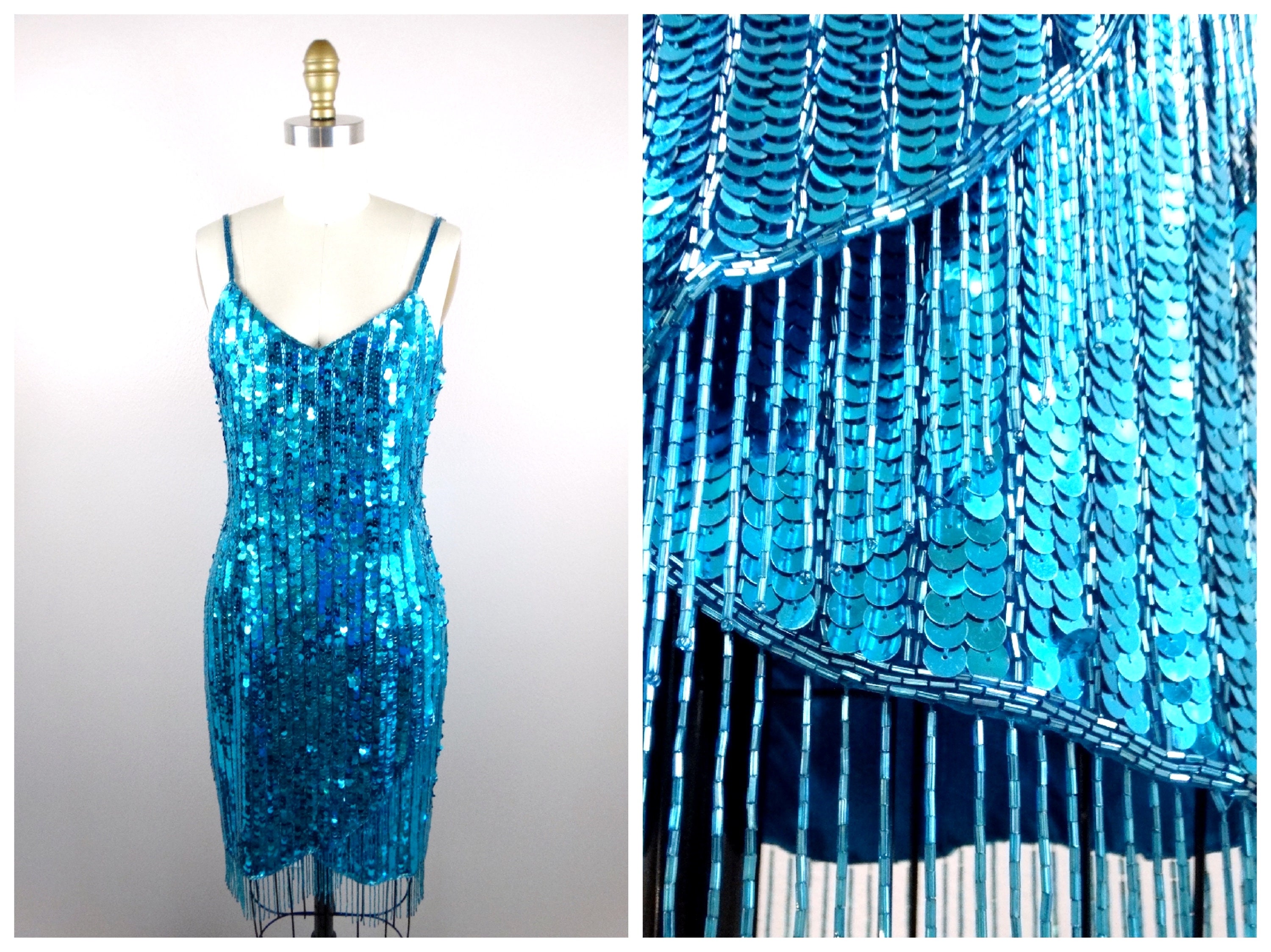 UO Aqua Sequin Mini Dress | Urban Outfitters Japan - Clothing, Music, Home  & Accessories