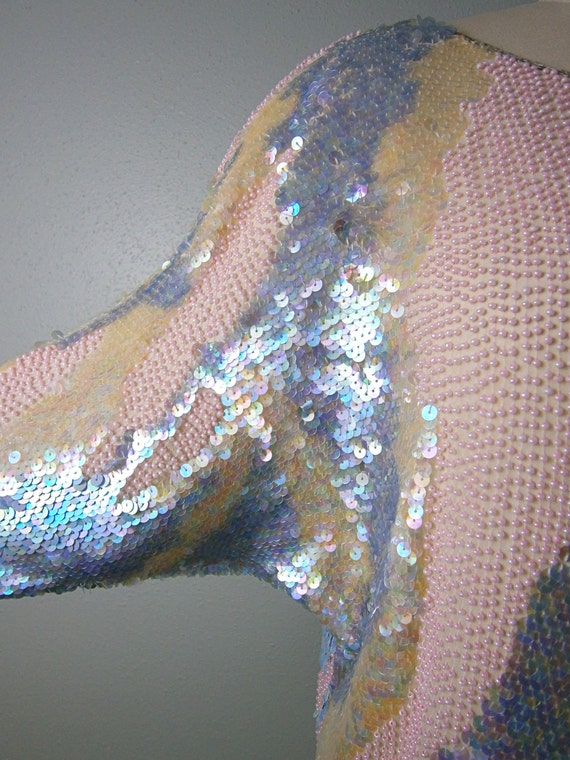 Iridescent Sequin Dress // Pastel Spring Wedding … - image 2