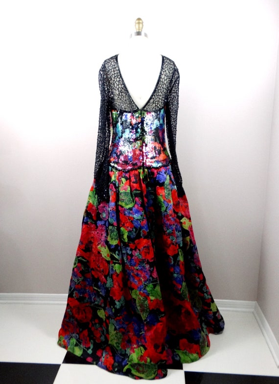 Naeem Khan Beaded Haute Couture Ballgown // Vinta… - image 9