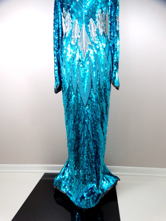 AQUA Sequin Gown MSRP $278 Size 4 # 12B 1779 Blm | eBay