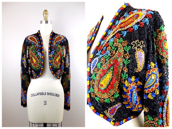 multicolor crop jacket