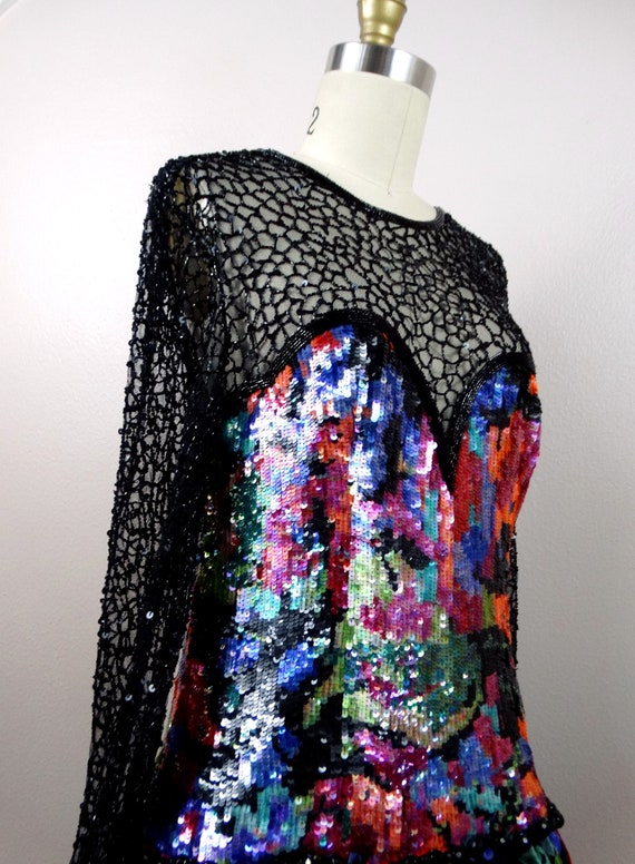 Naeem Khan Beaded Haute Couture Ballgown // Vinta… - image 7